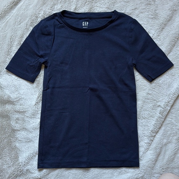 New Without Tags GAP Modern T Blue Crew Neck Short Sleeve T-Shirt - Picture 1 of 2